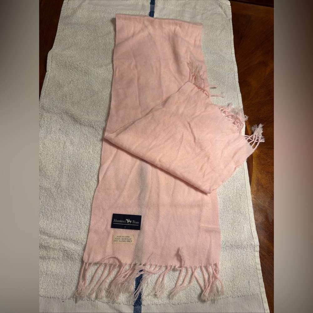 Hunters Run Ladies Pink 52” X 11” Scarf